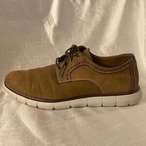 Johnston and Murphy Holden Oxford Shoes Brown Mens 11 Mahogony Plain Toe